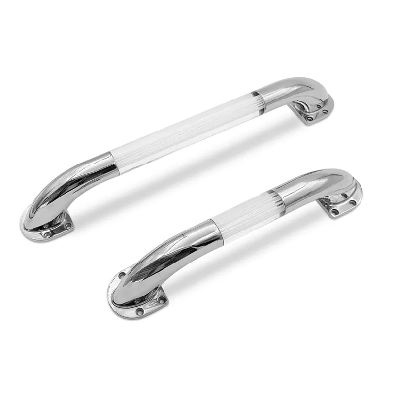 LED Straight RV Door Handle 304 Stainless Steel RV Illuminated Handrail Accessories Door Entry Grab Bar Assist Handles for RVs