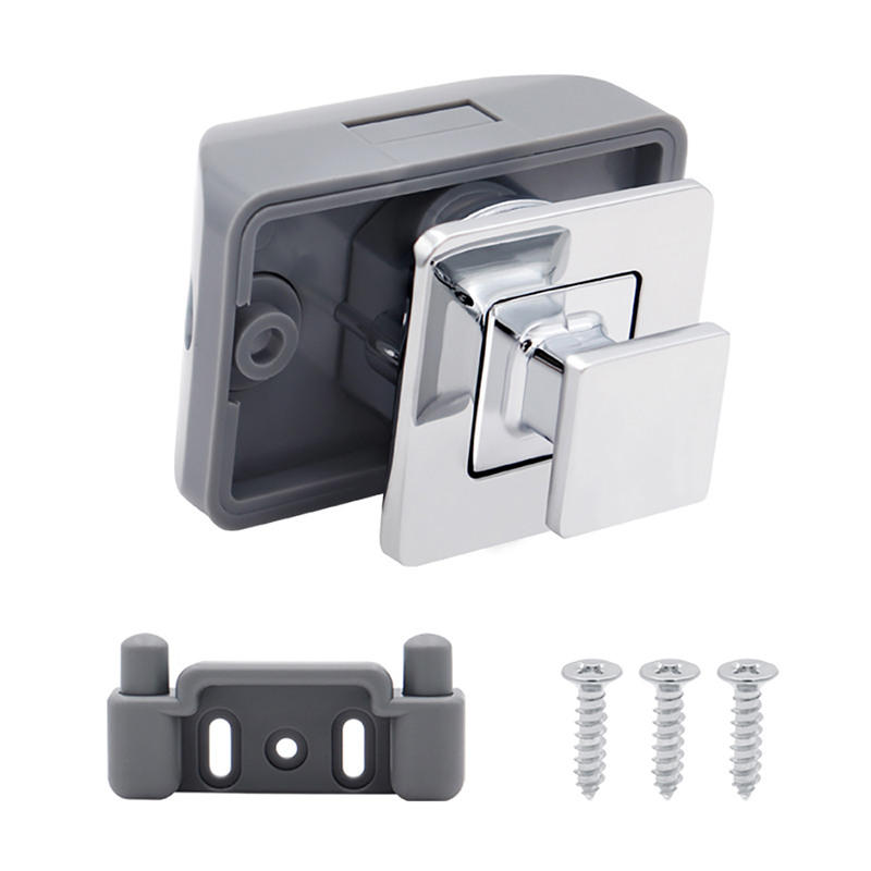 Rv door latch Supplier Metal Squrare Button Handle Push Lock