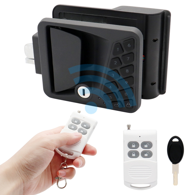 All Metal Waterproof Remote Control Camper Lock RV Door Handle/latch Keypad fob RV Keyless Entry Door Lock Factory