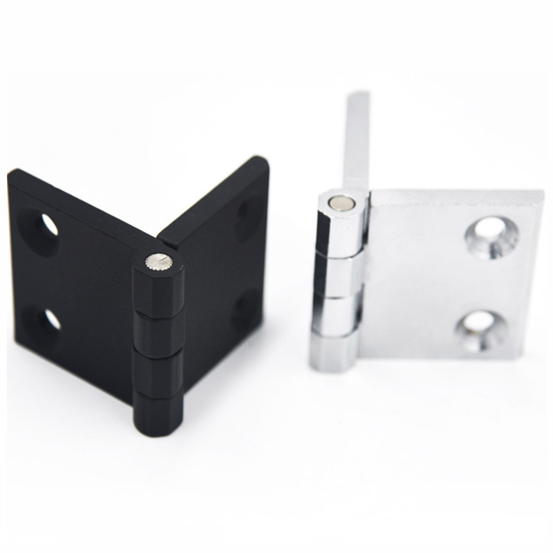 Zinc Alloy Black Nylon Adjustable Torque American Style Corner Door Square Hinge Electric Cabinet Torque Hnge