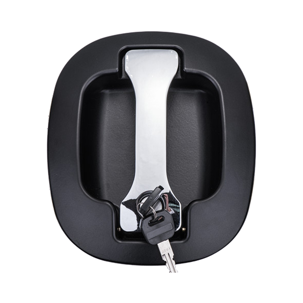 High Quality Black Folding Handle Lock with Keys Truck Bus Trailer Door Zinc Alloy Latch Cabinets Pa