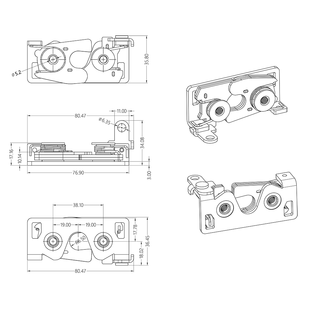 double stage door latch double stage door latch
